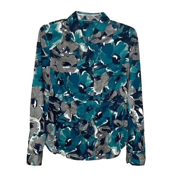 ❤️ 🆕 NEW YORK & COMPANY Button Down Blouse Size S - Picture 1 of 4